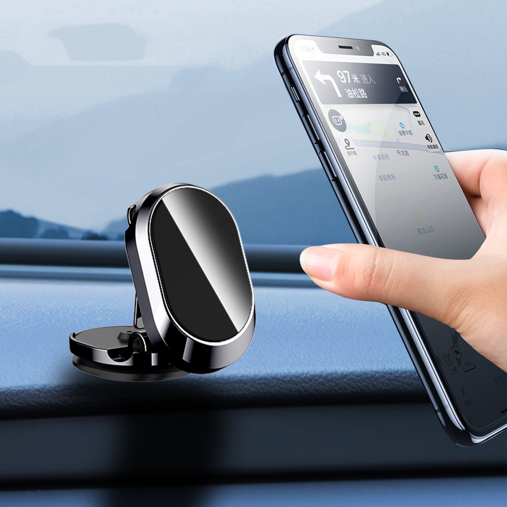 Supporto magnetico per telefono da auto