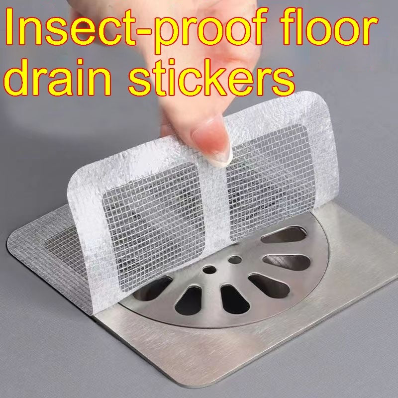 Shower Drain Hair Catcher Mesh Stickers